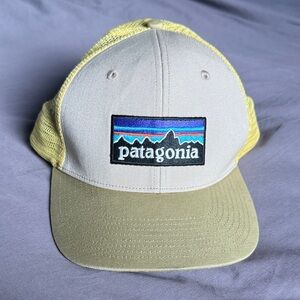 Patagonia Tan and Yellow Mesh Cap